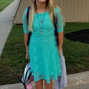 3/4 sleeve lace dress